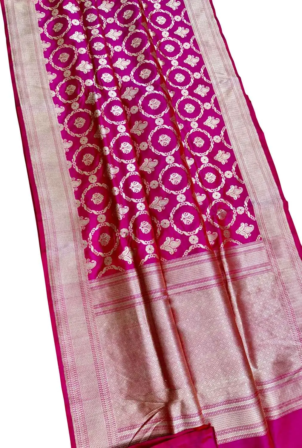 Exquisite Pink Banarasi Handloom Pure Katan Silk Saree - Handloom Beauty